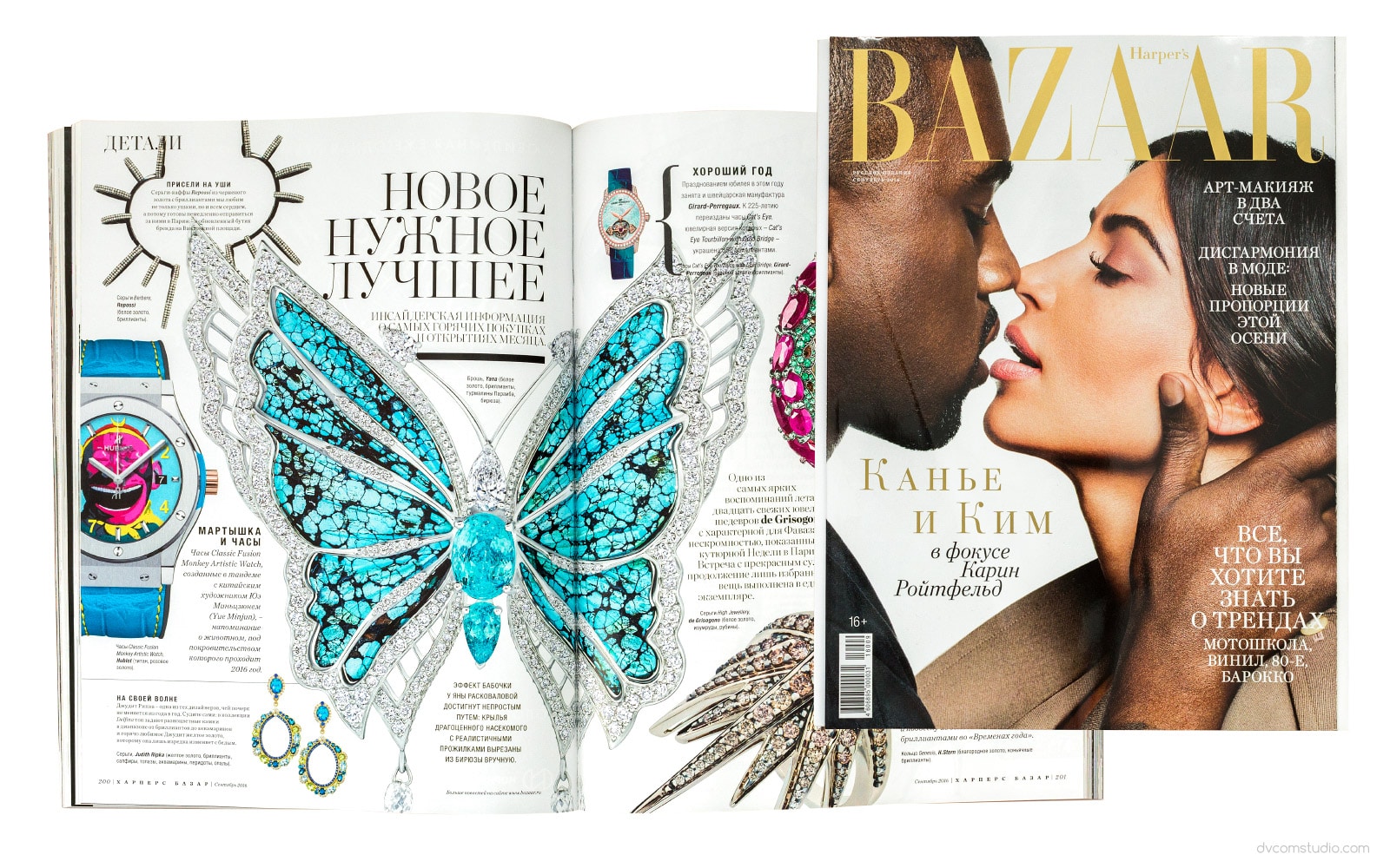 брошь бабочка для Harper`s Bazar